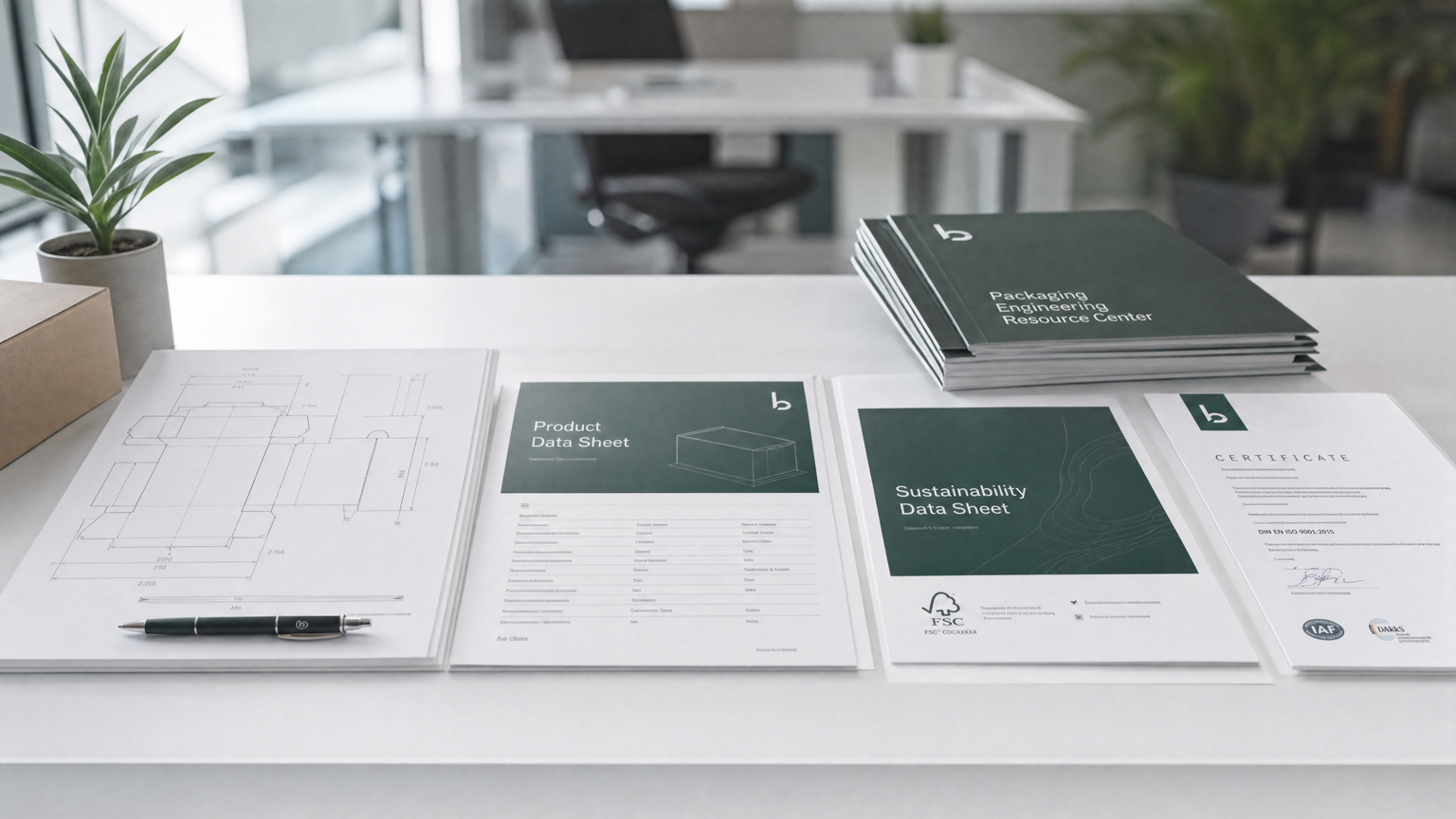Packaging certification documents specification datasheets and technical resources